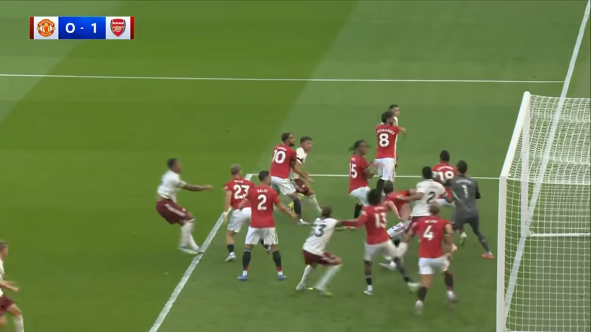 Calafiori header sees Gunners edge nervy opener _ Man Utd 0-1 Arsenal _ Premier League Highlights 0-18 screenshot