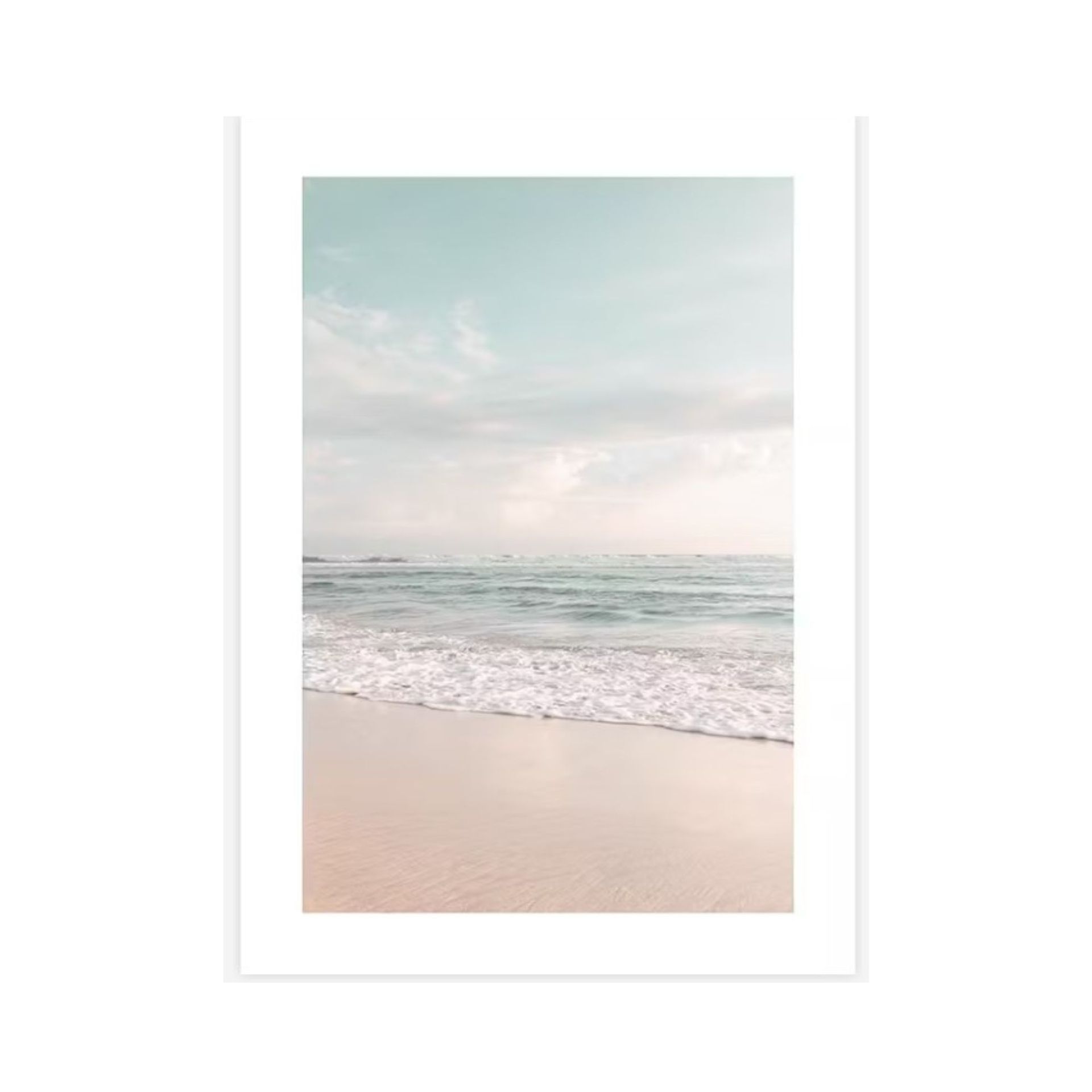 Cetakan dinding pemandangan pantai