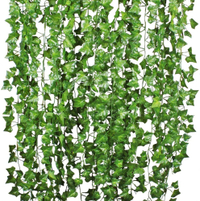 YQing 84 Ft-12 Pack Artificial Ivy Leaf | £12.99