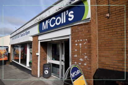 A photo of a McColls shop front