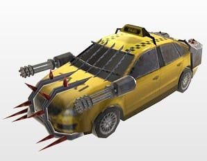 Zombie Driver taxi avatar prop