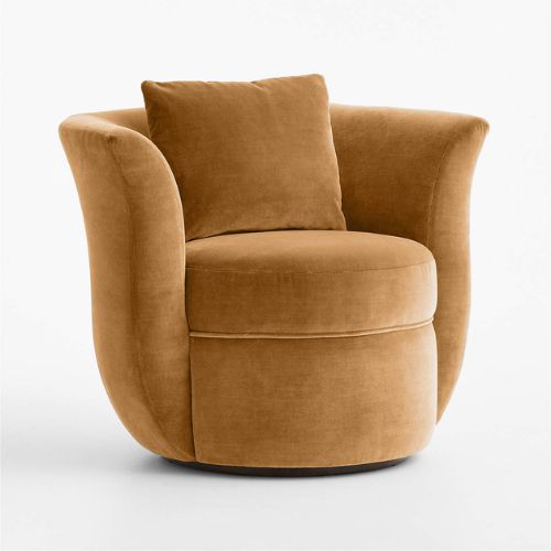 Crate &amp;amp; Barrel, Blume Swivel Accent Chair