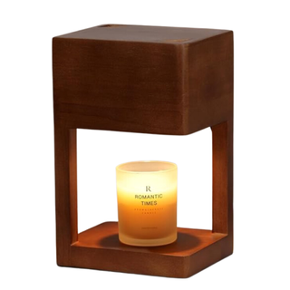 Wooden square candle warmer