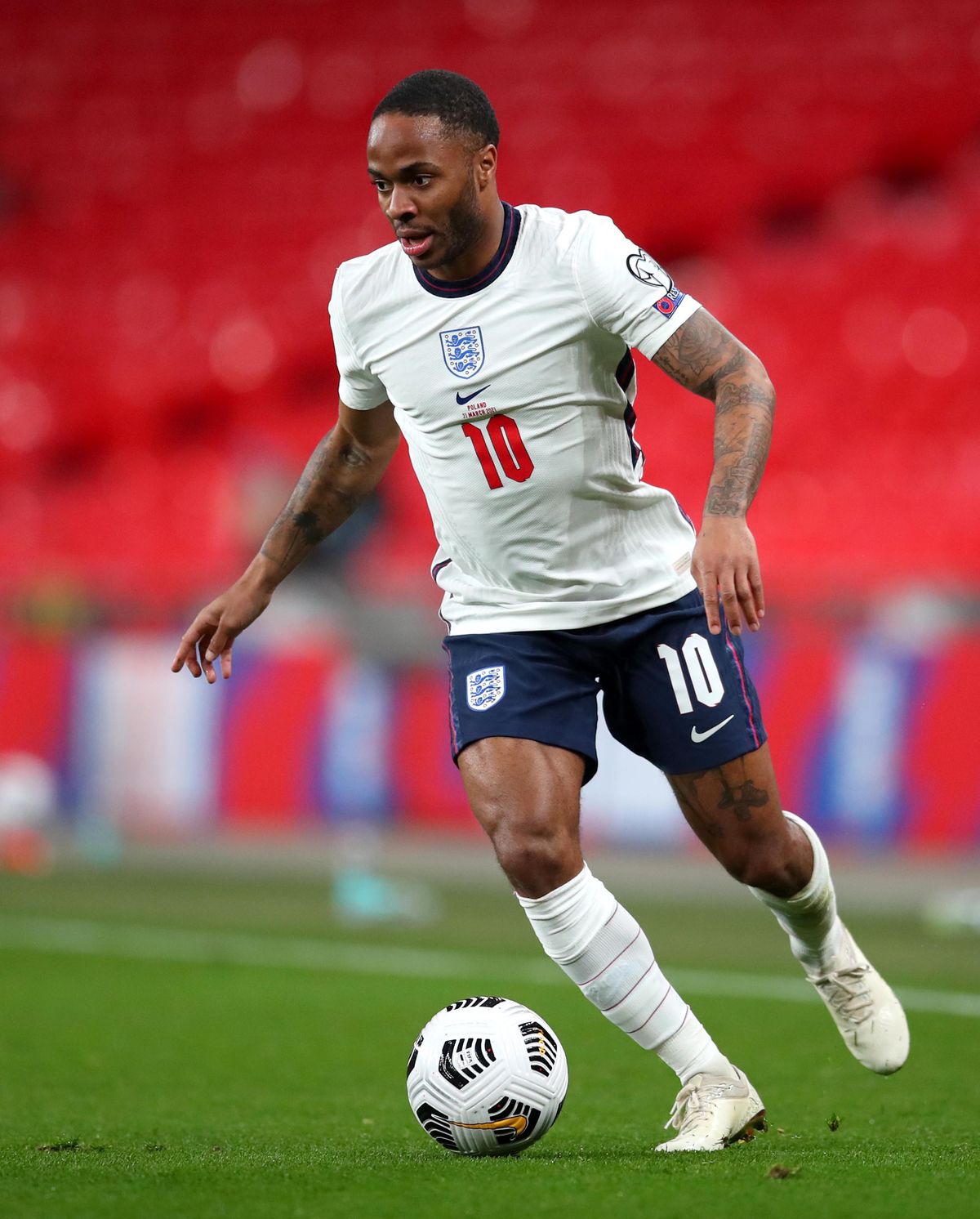 Raheem Sterling scored his first-ever tournament goal as England beat Croatia.