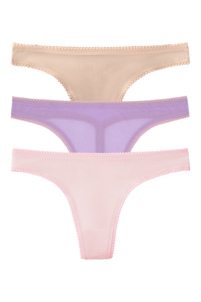 3-Pack Mesh Thongs