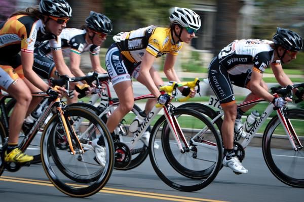 Megan Guarnier (TIBCO) never left the front of the race.
