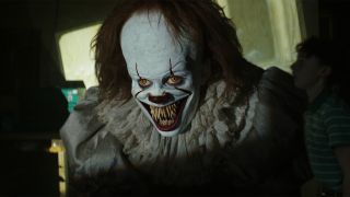 Pennywise leaping from screen in IT