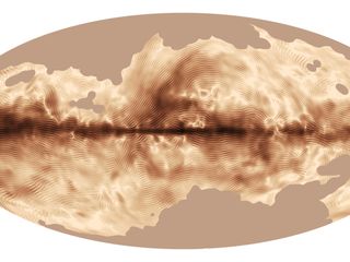 This fascinating space wallpaper shows the magnetic field of our Milky Way Galaxy as seen by ESA’s Planck satellite. This image was compiled from the first all-sky observations of polarized light emitted by interstellar dust in the Milky Way.