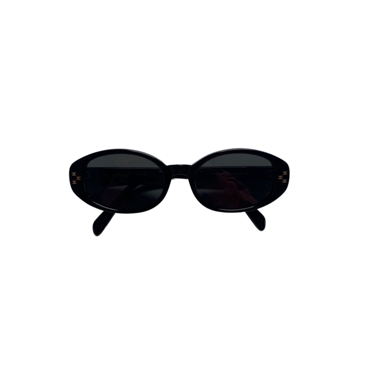Celine Havana Oval Triomphe Black Sunglasses