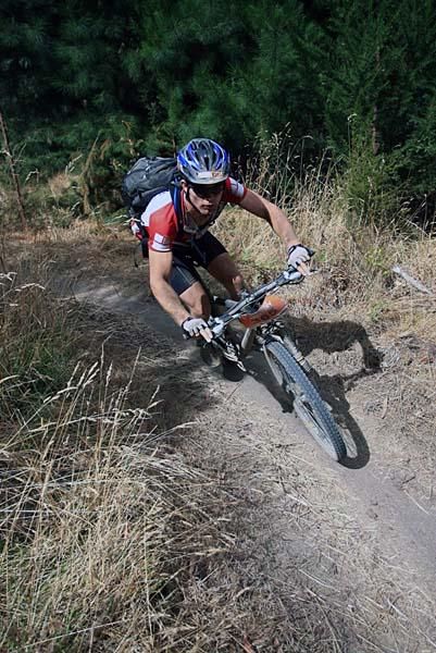 A racer at the Otway Odyssey.