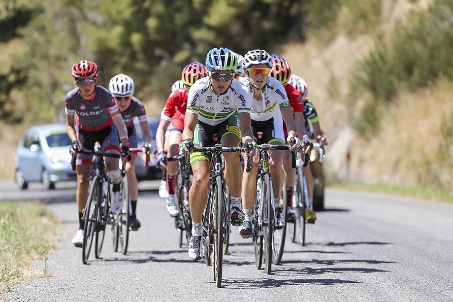 Katrin Garfoot once again applying some pressure on the break