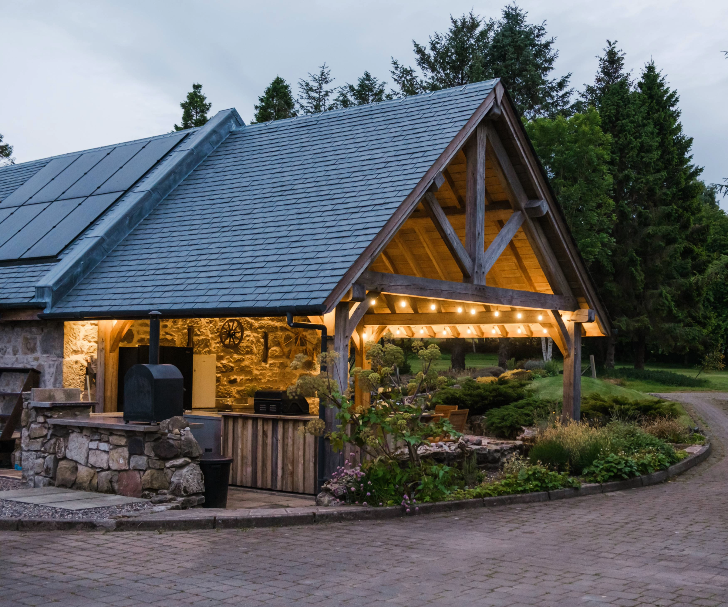 Exterior of the side/back of the house