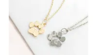 Pet Paw Print Necklace, one of w&h's picks for Christmas gifts for dog lovers