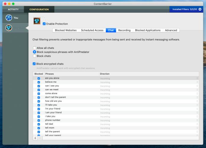 Intego Parental Controls