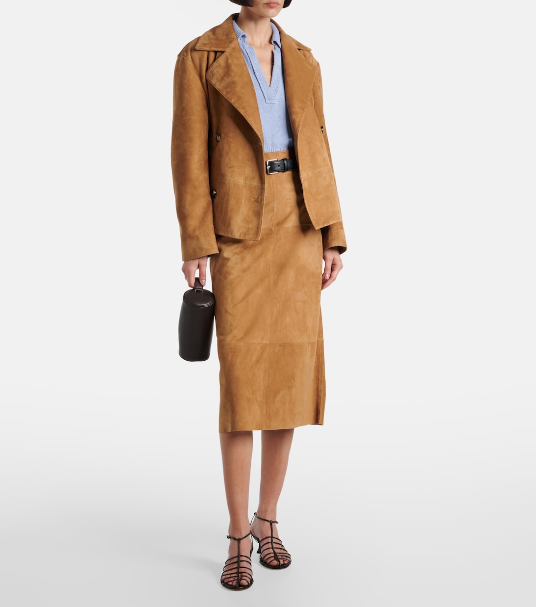 Leather Midi Skirt