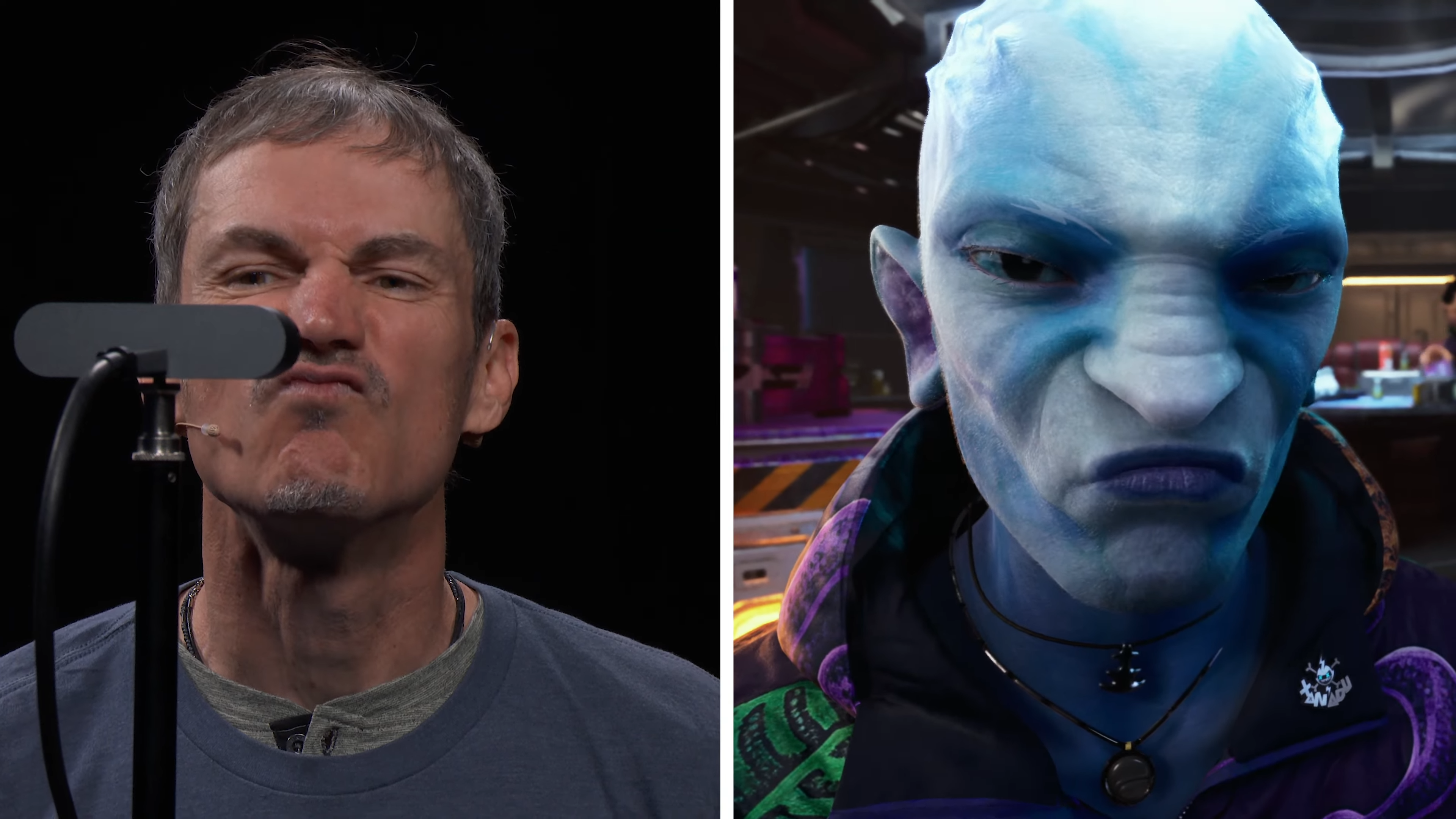 An actor using the Unreal Engine MetaHuman Animate tool