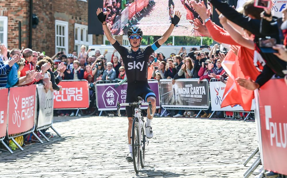 Peter Kennaugh (Team Sky) wins the British nationals
