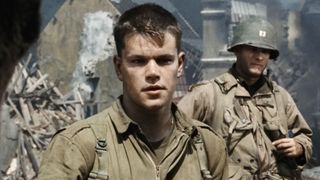 Matt Damon and Tom Hanks in Saving Private Ryan.
