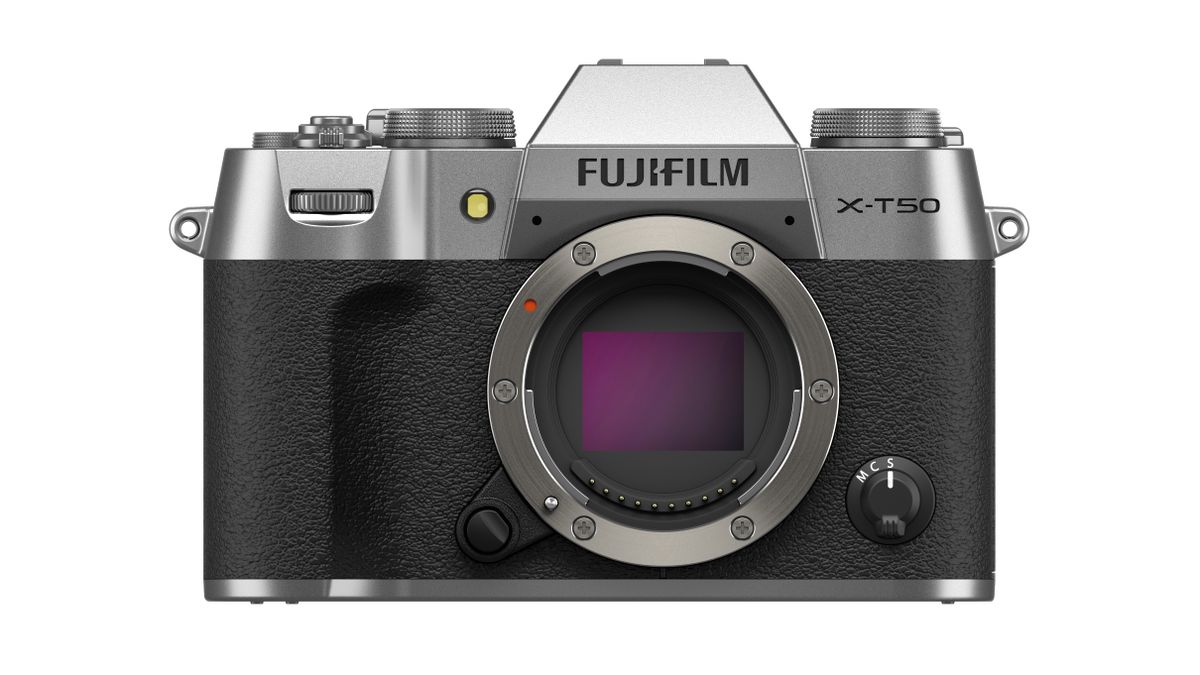 Fujifilm X-T50 against a white background