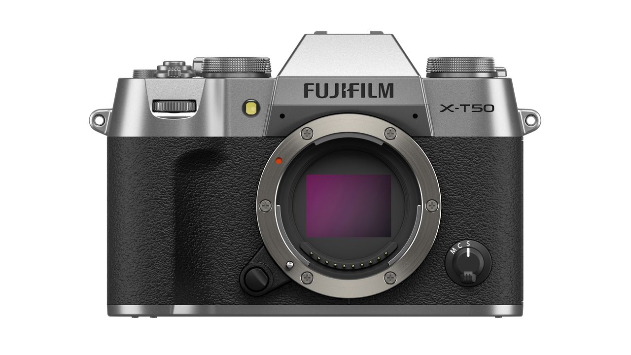 Fujifilm X-T50 against a white background