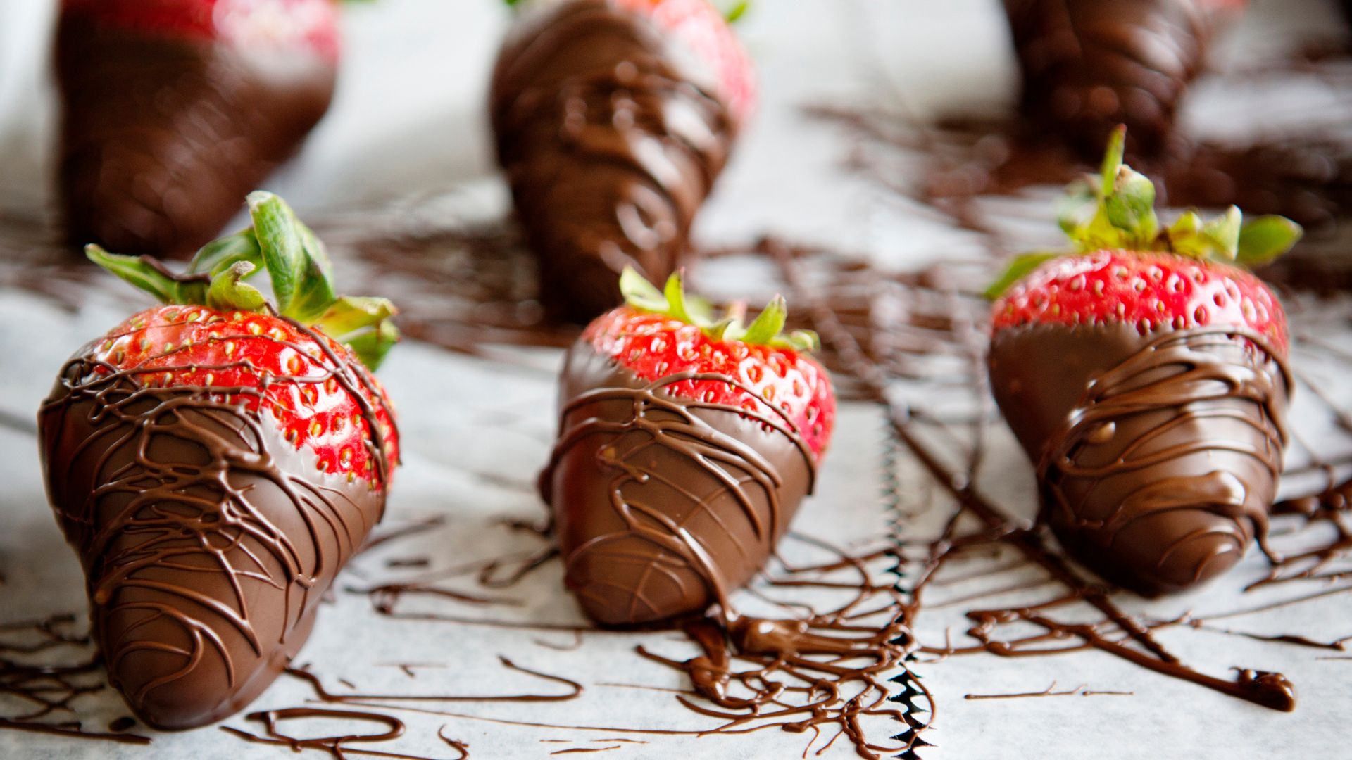 Some dark chocolate dipped strawberries