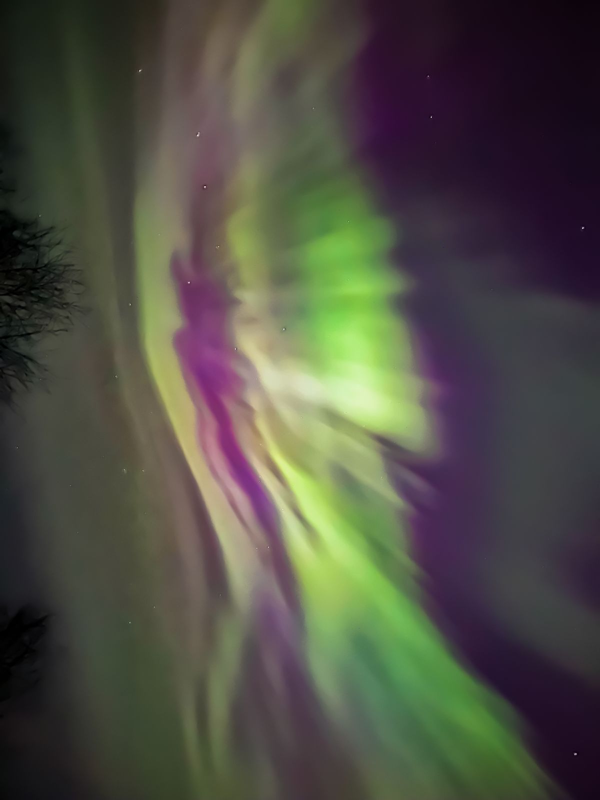 dancing ribbons of light fill the sky as the northern lights put on a show in Finland.