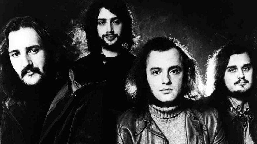 Dutch progressive rock band Focus posing for a photograph in the early 1970s