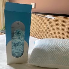 The Cloudpillo Original pillow being tested at home