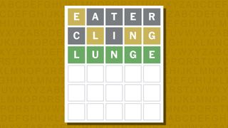 Wordle answer for game 930 on a yellow background