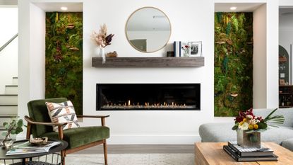 Minimal living room, Hayley Orrantia, The Goldbergs star