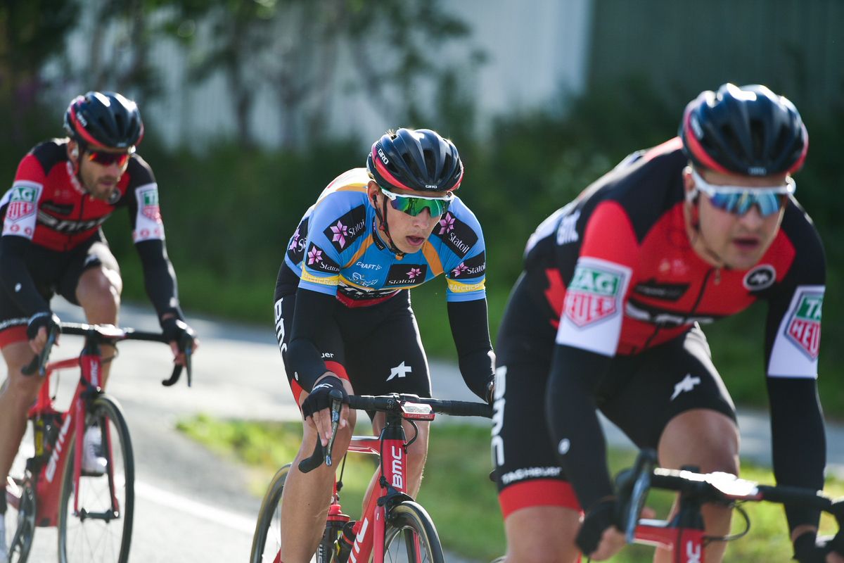 Race leader Dylan Teuns (BMC)