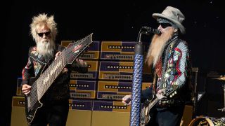 Elwood Francis and Billy Gibbons onstage