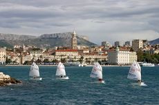 The coastal view of Splilt, Dalmatia