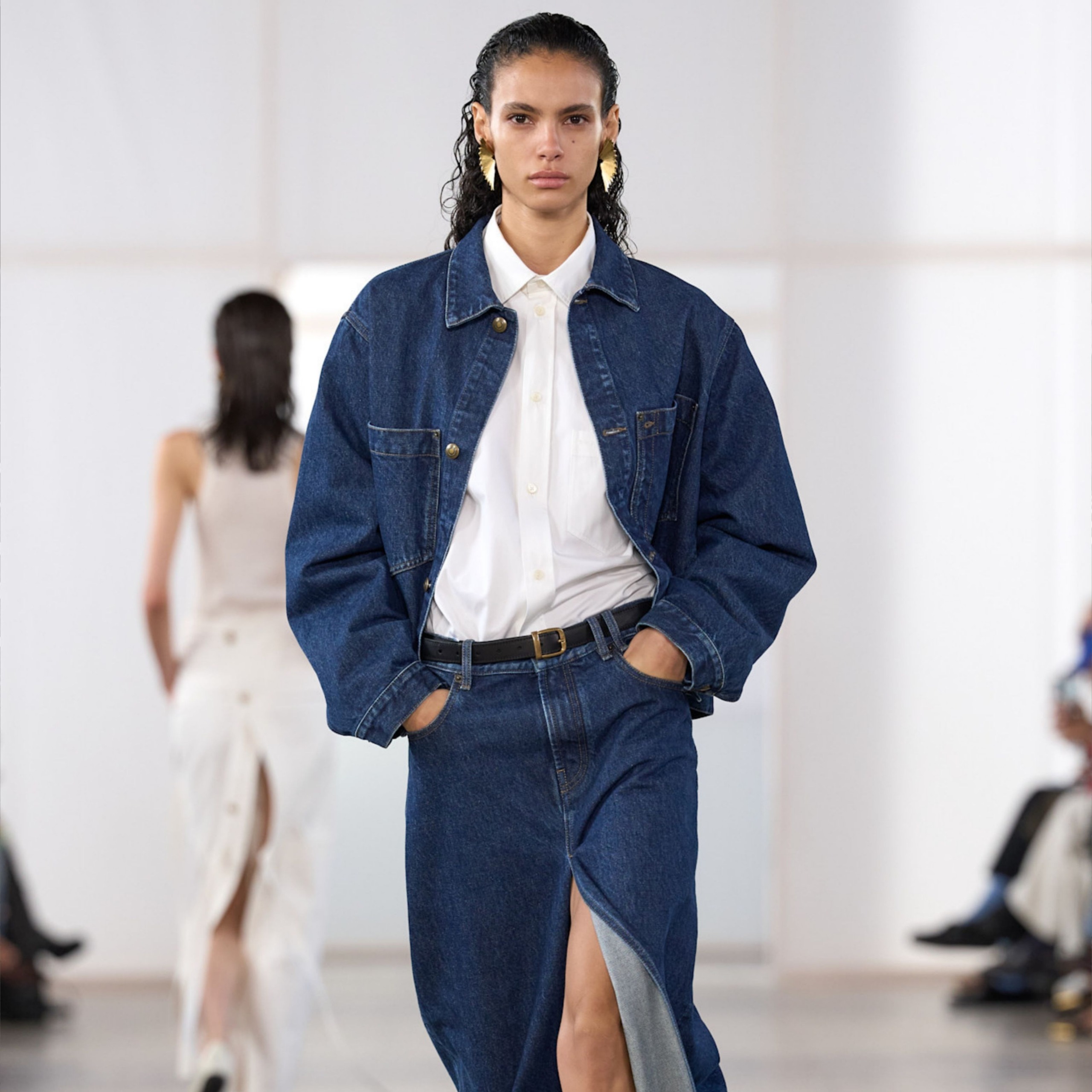 A selection of images demonstrating the top denim trends of 2027