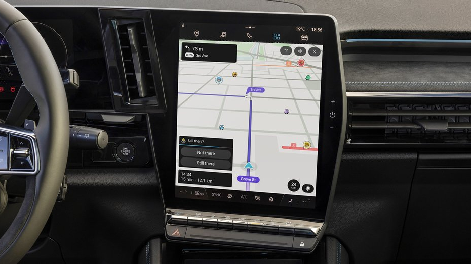 Waze در Android Automotive