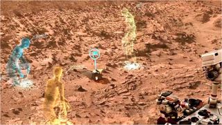 Mars Base Camp residents could explore the Red Planet virtually through avatars and other immersive technology, the concept's architects say.