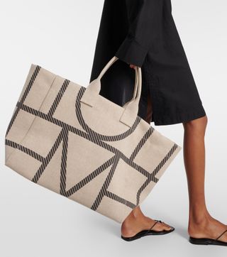 Monogram Canvas Tote Bag