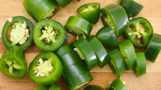 chopped green chillies