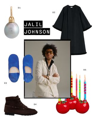 Collage of Gen Z Holiday Wishlist items from Jalil Johnson