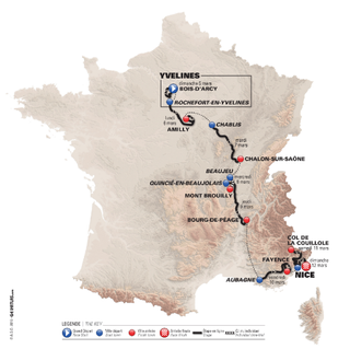 The 2017 Paris-Nice route