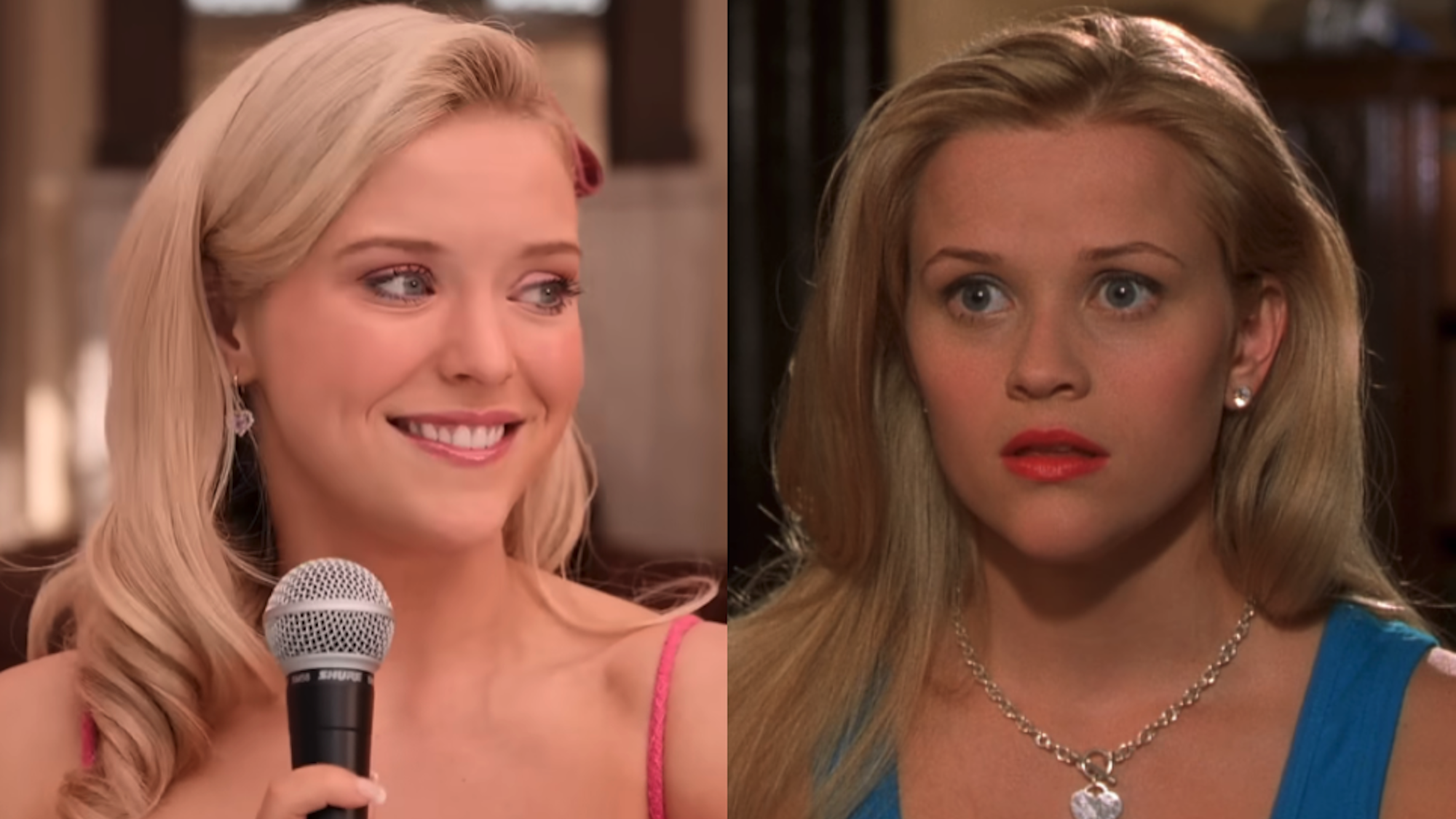Lexi Minetree in Elle and Reese Witherspoon in Legally Blonde