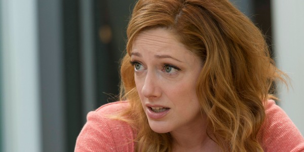 Judy Greer looking exasperated