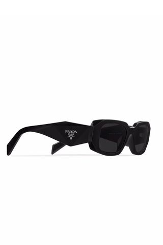 Prada Eyewear Symbole Oversized Geometric-Arm Sunglasses