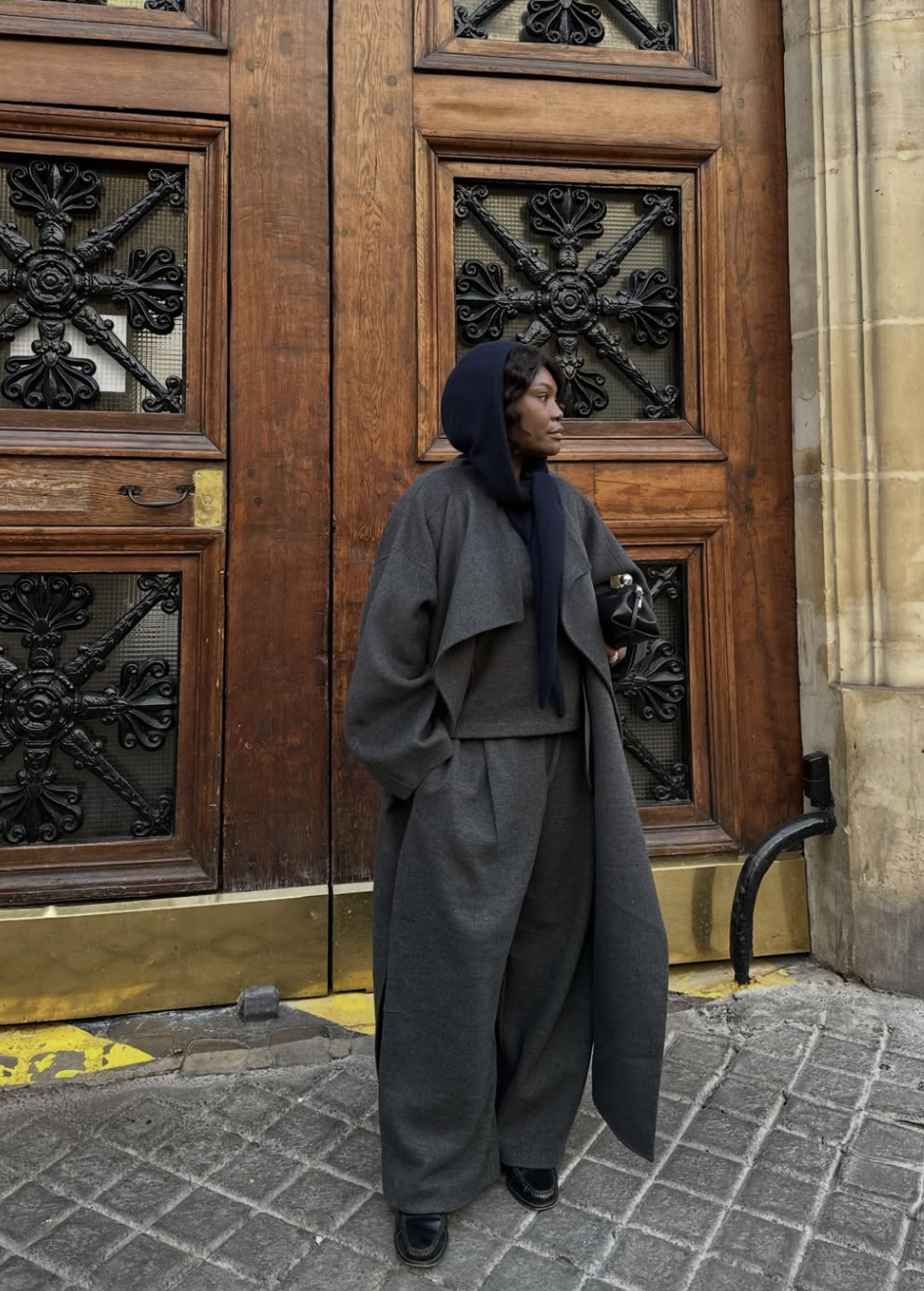 Matching coat and outfit