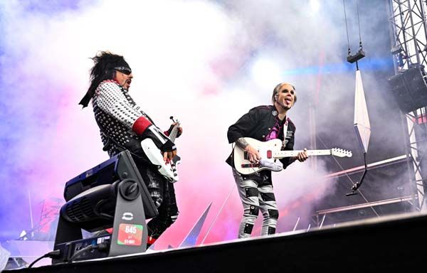 Mothey Crue onstage in Sheffield
