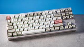 The Wobkey Crush 80 in warm silver colorway