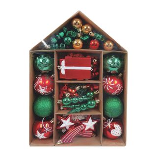 Pack of 70 Christmas Tidings Baubles