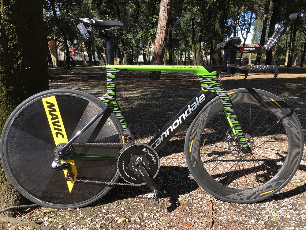 Cannondale-Drapac debut disc-brake time trial bike at Tirreno