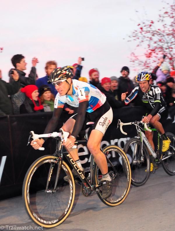 Tim Johnson was not pleased to be beaten by his friend and rival, Jeremy Powers