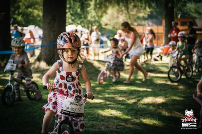 Hailey. Looks like she's ready to rip some legs off. The Kids Race by Shimano had 115 kids 2-10 years old.